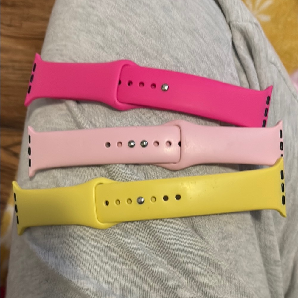 Vibrant Pink and Yellow Watch Bands for Accessories